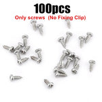 clips fixation ruban led transparent modernes 10mm 14mm 17mm sans vis 50 pièces ridges