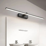 miroir led appliques murales modernes éclairage salle bain chambre coucher noir mat 40cm 60cm