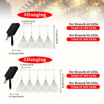 guirlande lumineuse multicolore moderne étoiles lumineuses adaptateur usb solar led extérieure jardin blanc rouge