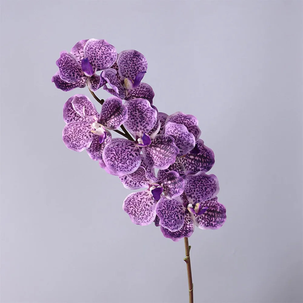 fleurs artificielles orchidées violettes blanches modernes décoration intérieure maison mariage anniversaire
