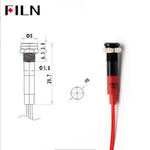 ampoule led 12v 24v bleu rouge vert jaune blanc métal brillant moderne vis câble