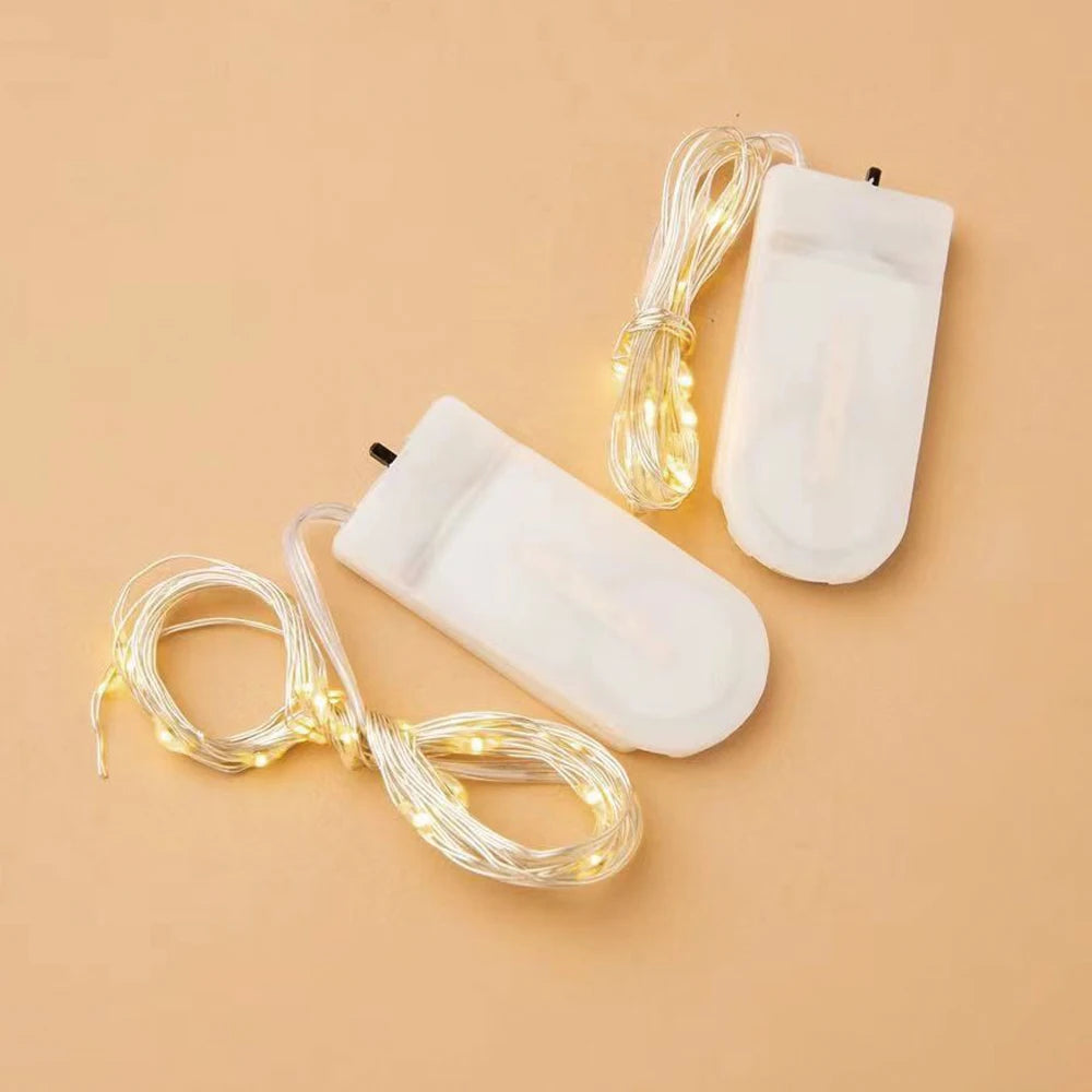 guirlande lumineuse led fil cuivre décoration fête mariage noël lampe nuit intérieur extérieur blanc