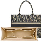 organisateur sac main feutre compartiments rangement insert pliable monogramme beige noir grande taille