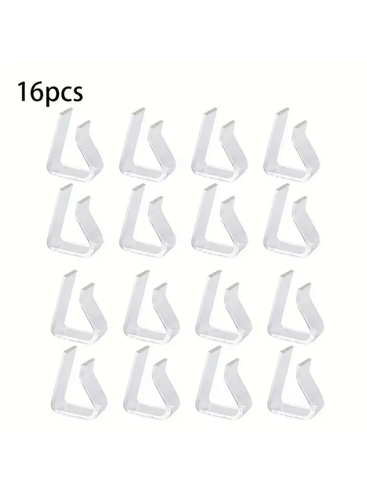 supports nappe transparents adhésifs moderne intérieur extérieur 16 pièces pièces plastique
