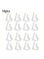 supports nappe transparents adhésifs moderne intérieur extérieur 16 pièces pièces plastique