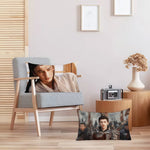 housse coussin imprimée polyester blanc personnage moderne 19x30in 16x24in 20x28in double face eyelets lit
