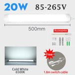 lampe led barre lumineuse blanc moderne 120cm clip interrupteur mural
