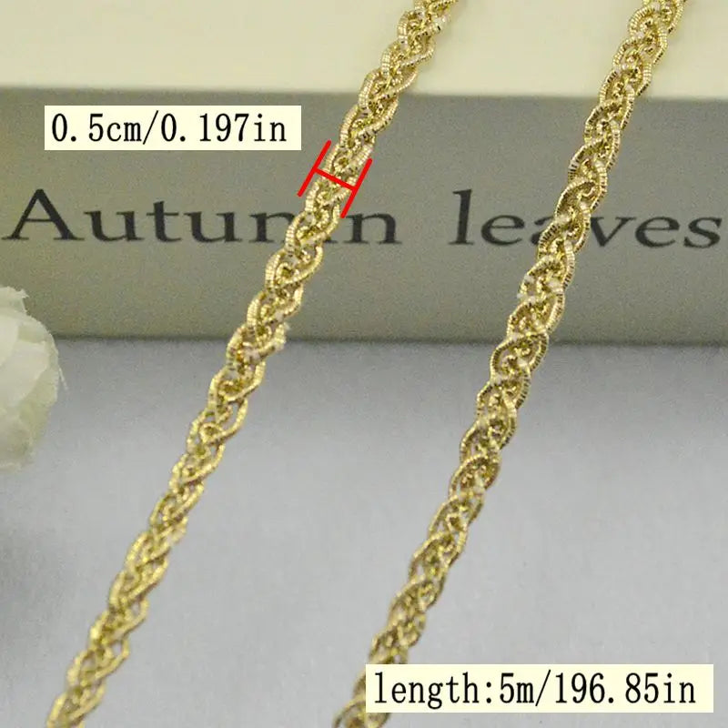 ruban métallique tressé or argent noir classique 1.2cm 0.5cm 0.8cm 5mètres couture artisanat diy