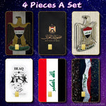 autocollant drapeau irakien aigle blason texte arabe républicain irak magasin carte