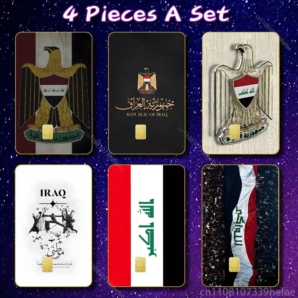 autocollant drapeau irakien aigle blason texte arabe républicain irak magasin carte