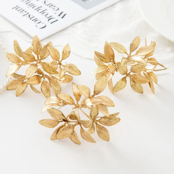 guirlande feuilles or argent decoratives exterieur anniversaire decoration noel festive