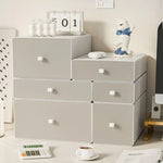 boîtes rangement plastique gris moderne empilables poignées tiroirs articles divers rectangle