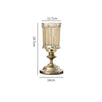 vase verre transparent motif rayé fleurs artificielles peonies roses decoratif moderne salon