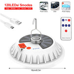 lampe solaire led rechargeable usb portable urgence camping randonnée blanc moderne