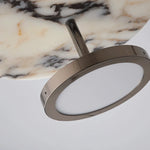 Suspension lumineuse marbre moderne blanc gris noir salon chambre led pendentif Pierre