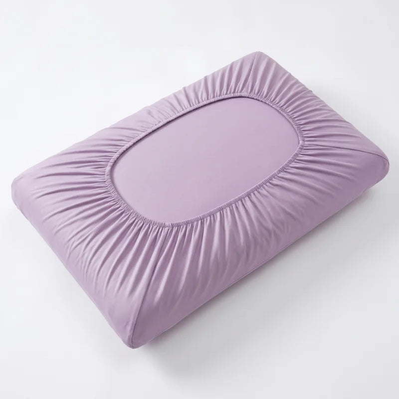 taies d'oreiller violet unies polyester douces modernes lit chambre dormitorium