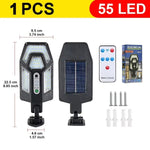 lampe solaire moderne ip65 led autoinstallation vis télécommandeextérieur noir étancheurgence