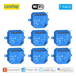 interrupteur module commutation rideau intelligent bleu moderne technologie contrôle vocal google alexa