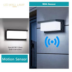 lampes murales led détecteur mouvement blanc moderne extérieures balcons jardins
