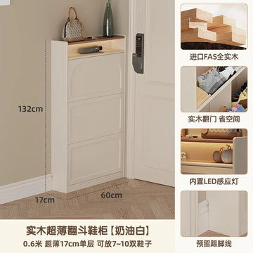 meuble chaussures moderne compartiments étagère beige clair panneaux mdf rangement minimaliste entrée