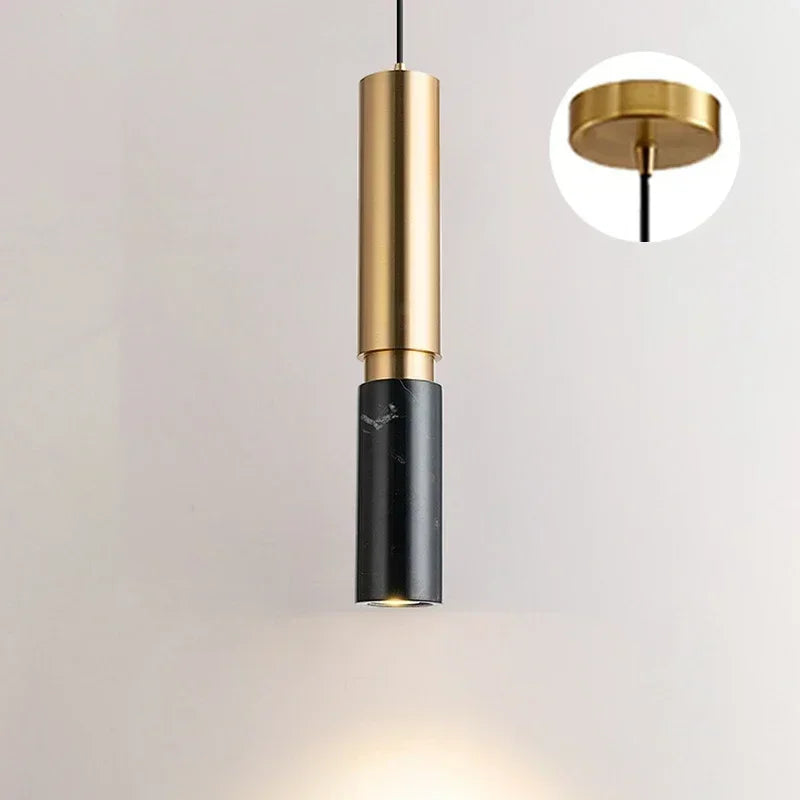 lampe suspendue marbre or blanc moderne salon chambre cablage noir adjustable 35cm