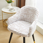 housse fauteuil moderne imprimé feuilles couleur gris orange vert élasthanne polyester amovible lavable