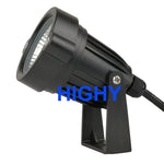 projecteur solaire led rgb ip65 moderne piquet cable noir abs