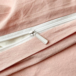 Housse de couette luxe pré-lavée vert clair
