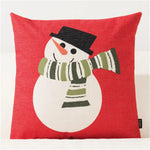 coussins noel motifs rennes neige sapins merry christmas festive decoration voiture maison