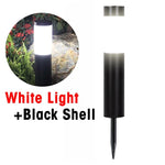 lampe solaire extérieure led acier inoxydable moderne 15 heures autonomie noir blanc minimaliste