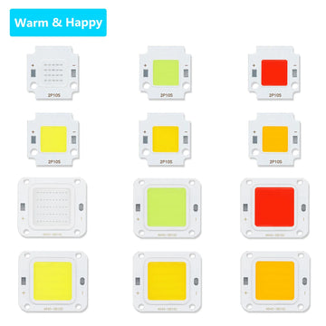 puce led cob haute puissance plaque métallique projecteur spot blanc chaud rouge vert
