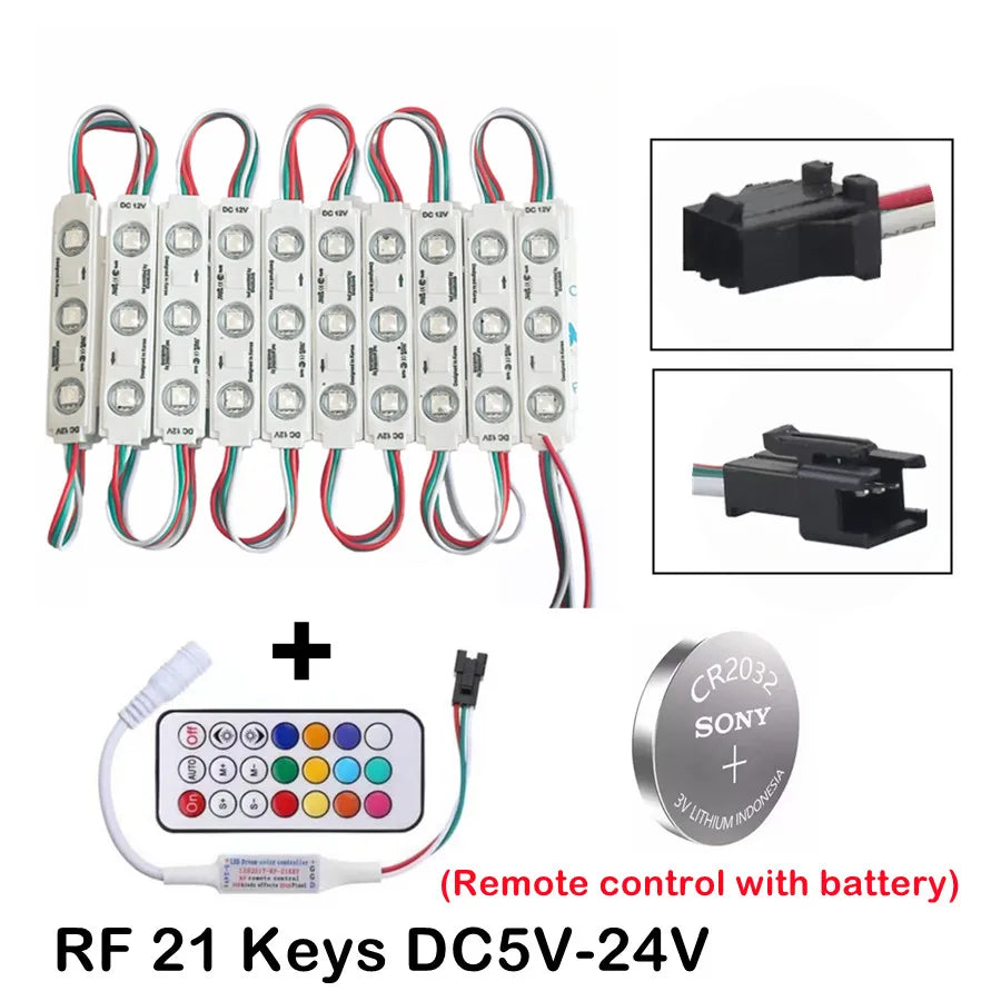 modules led rgb ws2811 étanches indépendants contrôle 12v blanc mat modernes