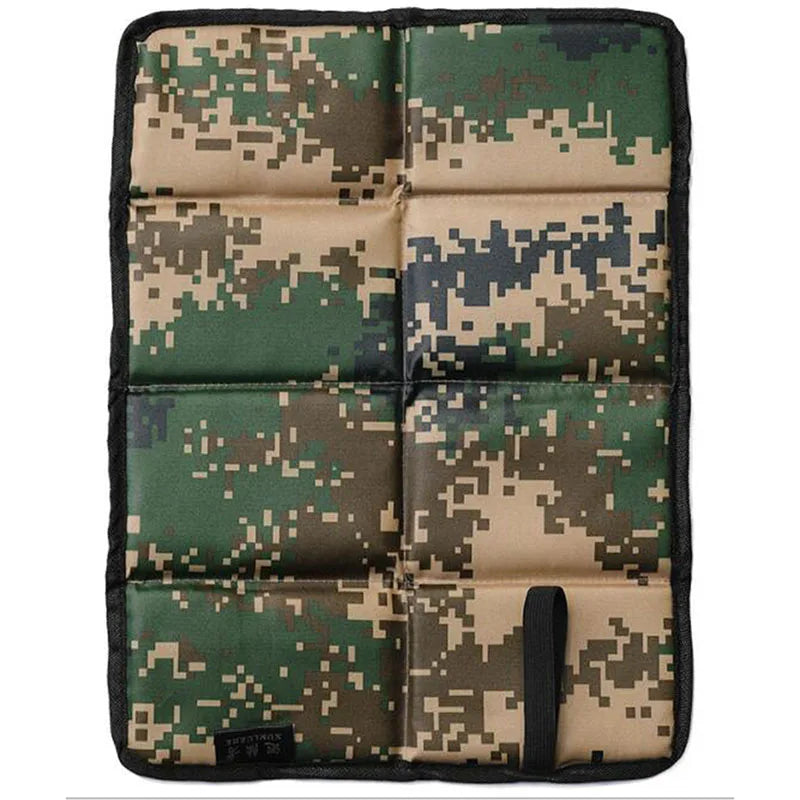 coussin sol extérieur mousse imperméable camouflage gris bleu marine vert moderne pratique camping