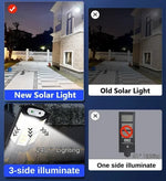 Éclairage solaire extérieur avec angle d'éclairage 240 degrés