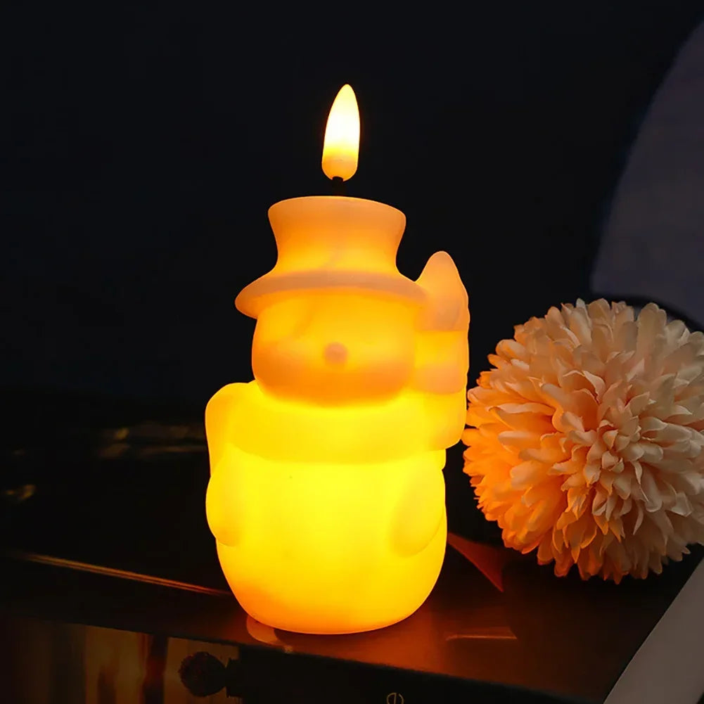 bougies led blanches modernes bougies decoratives geometriques chambre salon mariage