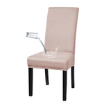 housse chaise moderne élasthanne polyester waterproof noir élastique transformation chaise ancienne neuve