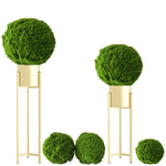 décoration extérieure boules mousse artificielle herbe naturelle accrochées vert texture