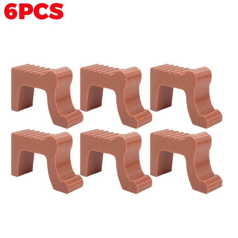 supports pots fleurs clips antidérapants marron noir blanc minimalistes moderne