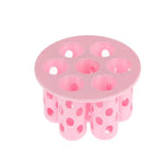 rouleaux cheveux modernes perforés adhésifs couleur rouge jaune vert noir rose bleu blanc pack