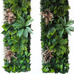 plante artificielle décorative fleurs rouges blanches jardin intérieur extérieur