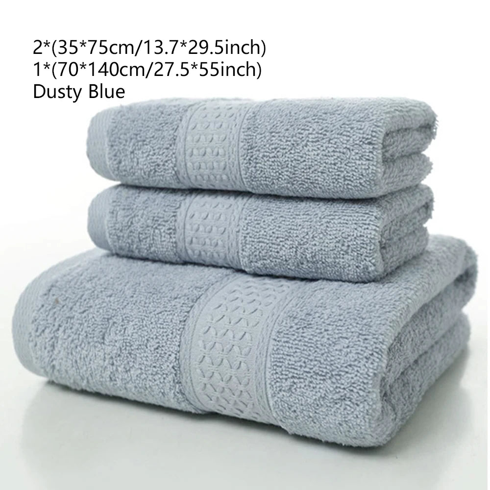 serviettes bain absorbantes serviettes toilette coton bleu gris moderne TEXTURE ÉPONGE