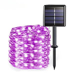 guirlande lumineuse solaire extérieure jardin led vertes étanche décoration fête patio noël