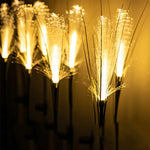 plantes artificielles lumineuses fibre optique extérieures blanc vert moderneétalement clipsextérieur résistantétalement