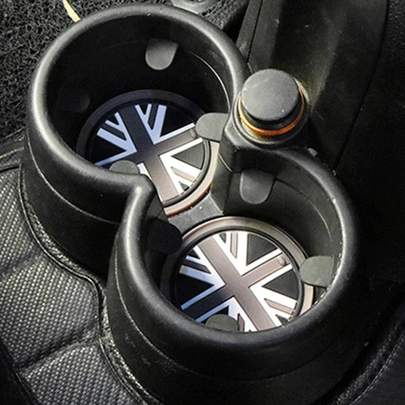 coasters union jack rouge noir blanc antichoc moderne silicium gel