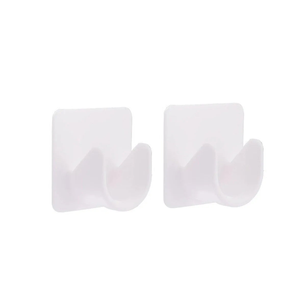 supports murals blancs adhésifs crochets métalliques accessoires rangement moderne fonctionnel