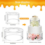 support gâteaux transparent moderne exposition pâtisserie anniversaire mariage décoration table respectueux environnement couvertures motifs