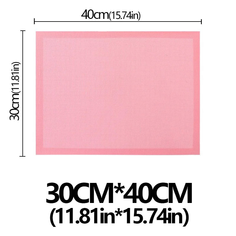 tapis cuisson silicone antiadhésif rose noir moderne cuisine pâtisserie environnement