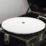 tapis feutre vinyle antidérapant plateau tournant phonographe mat glisse record lunaire moderne vintage blanc