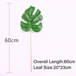 feuilles artificielles vertes tropicales moderne décoration extérieure anniversaire exposition photo fond faux plantes PVC