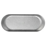 plateau service ovale acier inoxydable argenté vintage finition patinée personnalisable